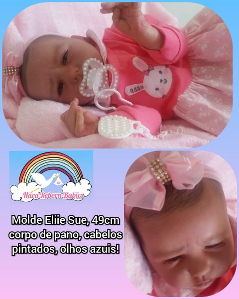 Bebê Reborn Molde Ellie Sue - Menina